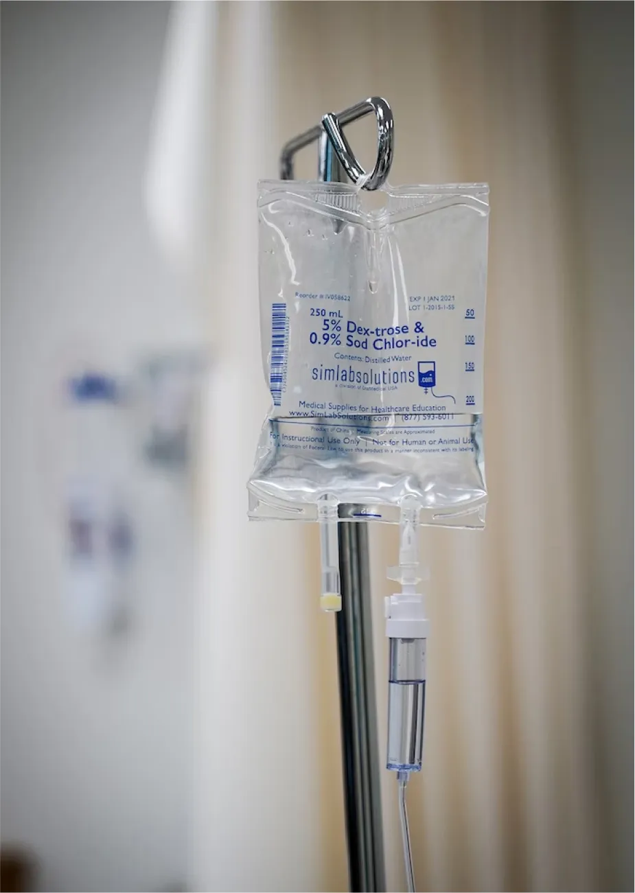 a close-up of a syringe with a liquid in it